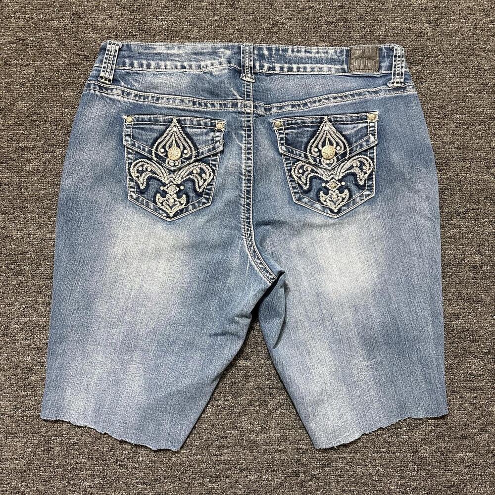 Love indigo y2k blue denim shorts